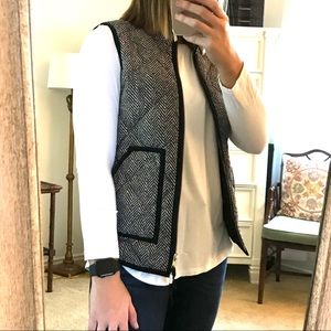 J Crew Herringbone Vest